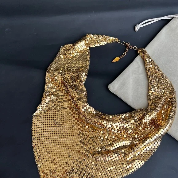 Vintage Whiting & Davis mech Necklace - Picture 6 of 10